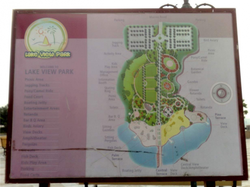 Its a map of Rawal Lake view park for tourists