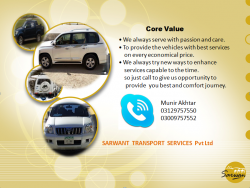 Rent a car - Sarwan Transport Services (Pvt) Ltd.